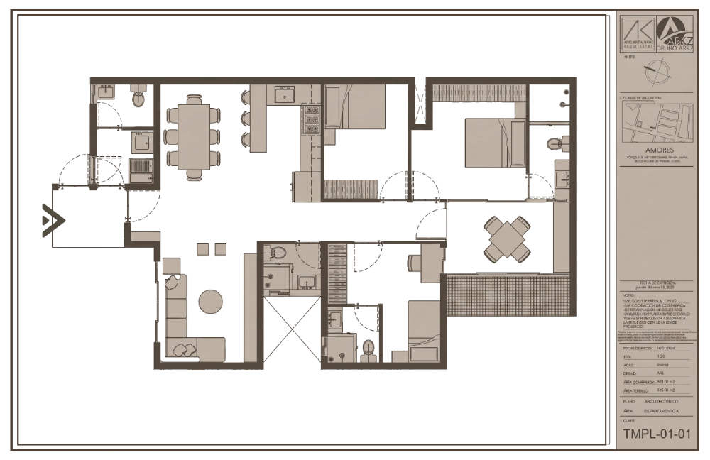 Plano Arquitectónico A~101