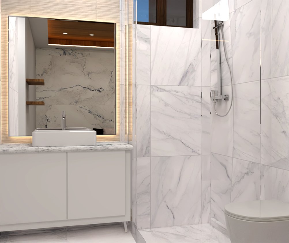 Baño 2a. Recámara Depto. 101 y 201