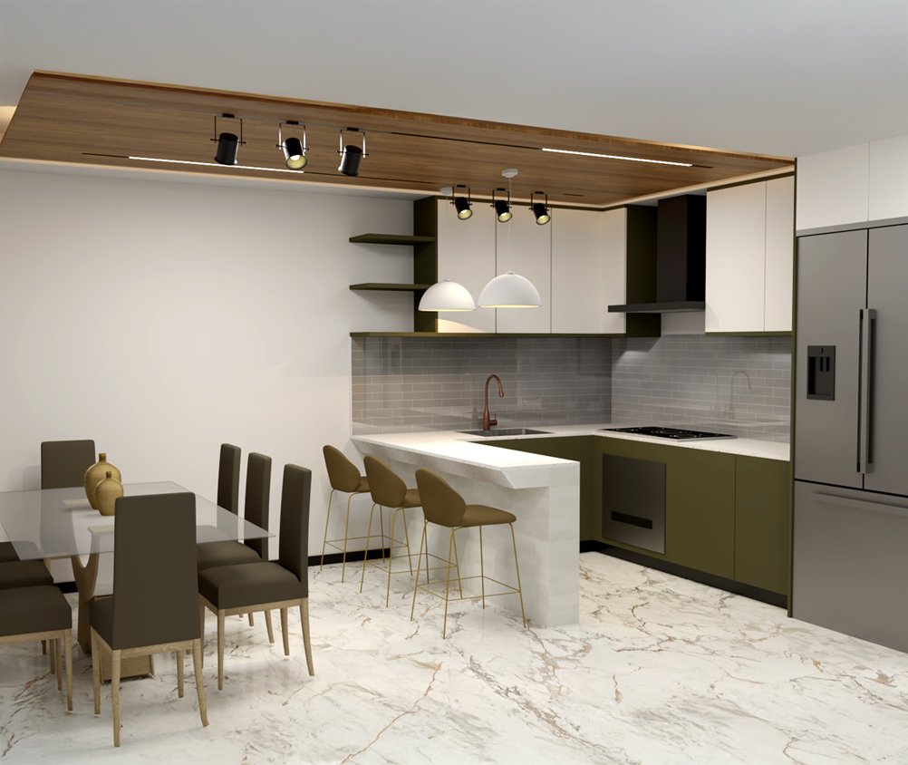 Cocina-Comedor Depto. 101 y 201
